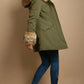 Hooded Parka Coat With Chunky Faux Fur Cuff Coats & Jackets