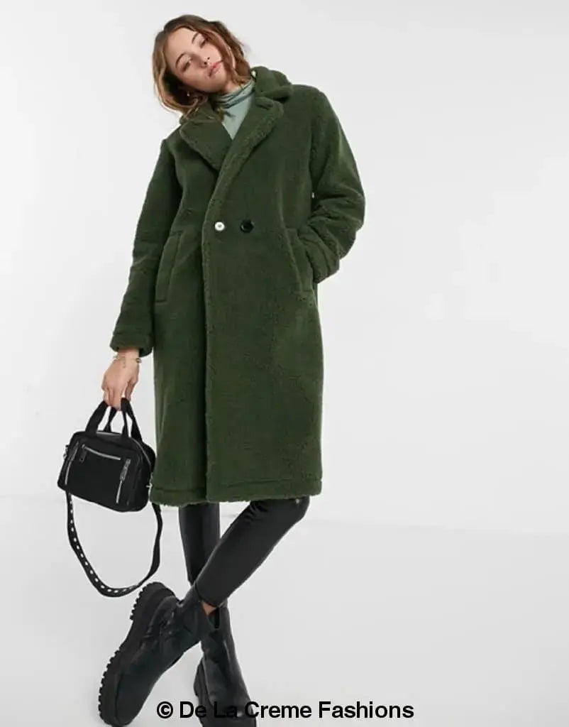 Olive 2025 teddy coat