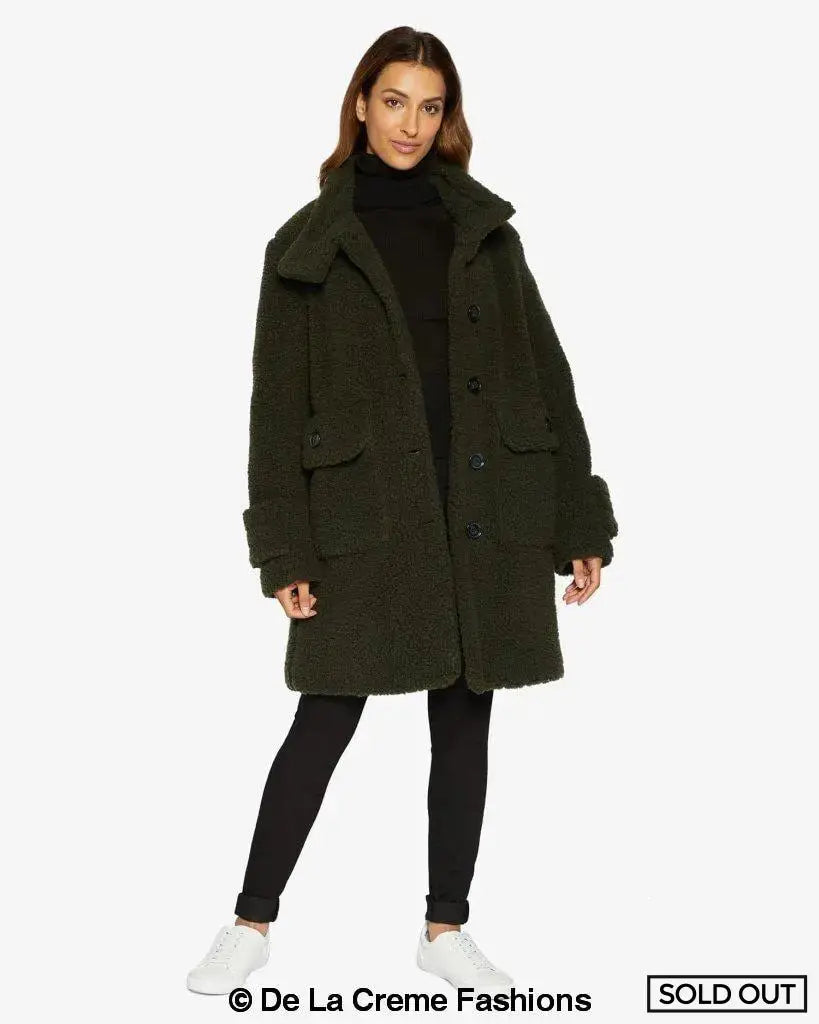 Olive 2025 teddy coat