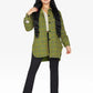 Oversized Nova Check Wool Blend Shacket Green / One Size (Fits Uk 8-14)