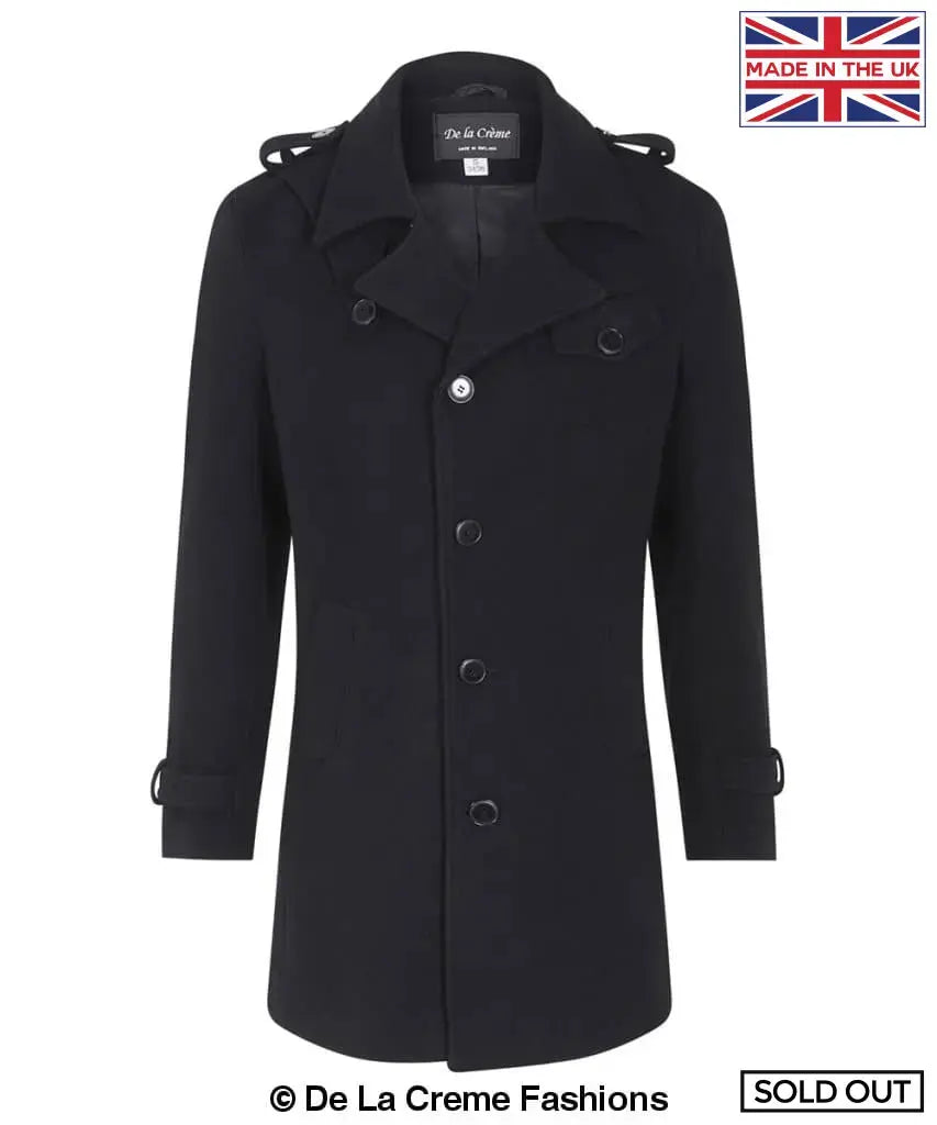 Trench sales militar hombre
