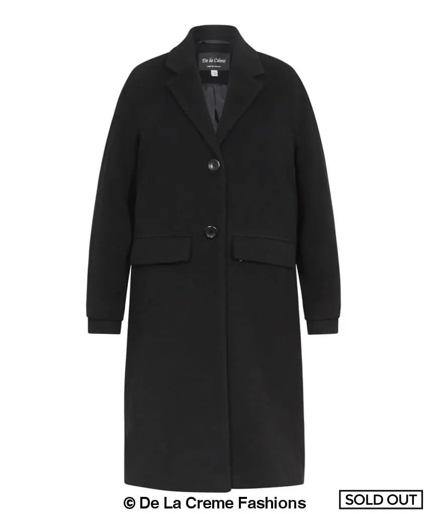 De La Creme - Women's Wool & Cashmere Blend Ladies Winter Warm Knee Length Coat
