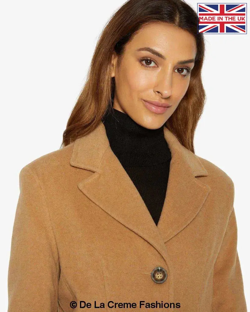 Slim fit 2025 camel coat