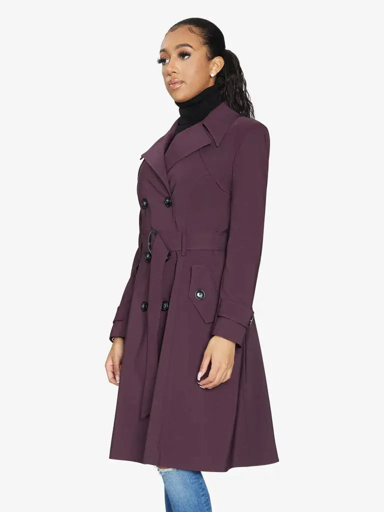 Dkny double breasted clearance trench coat