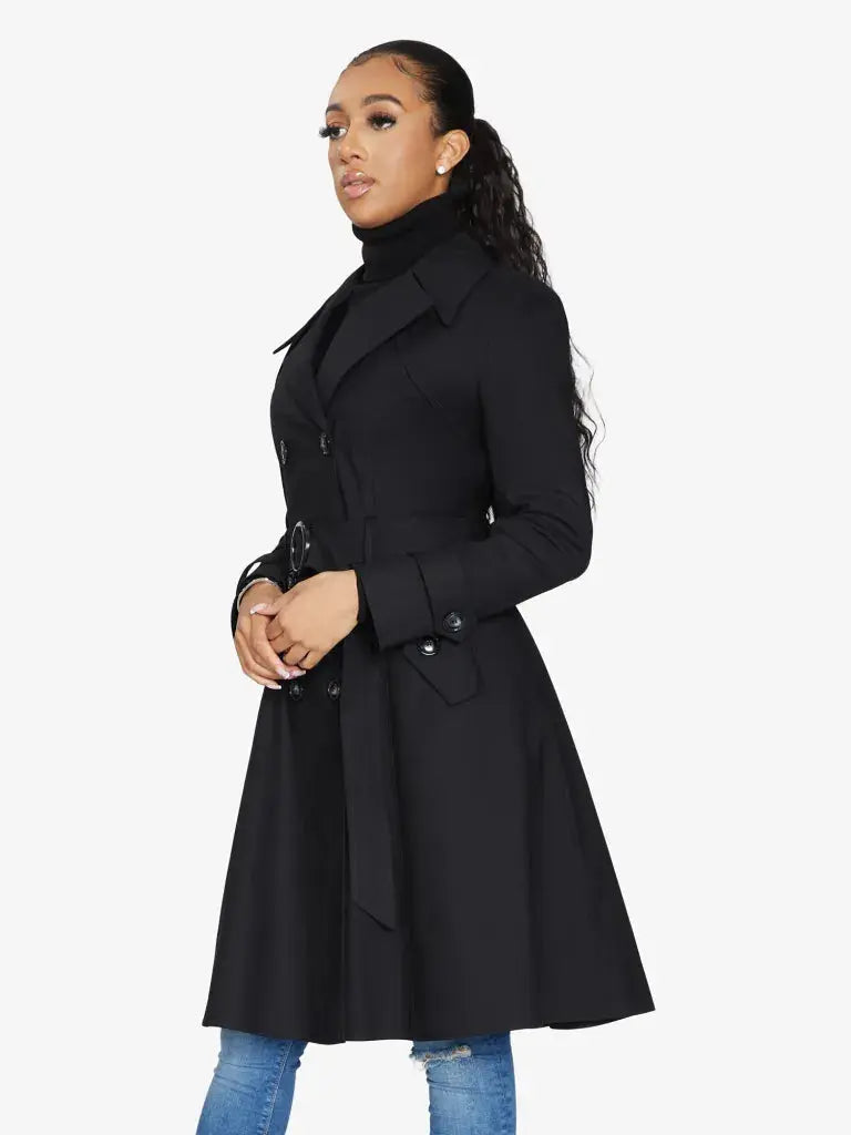 Spring/summer Double Breasted Trench Mac Coat (1201-Sp)