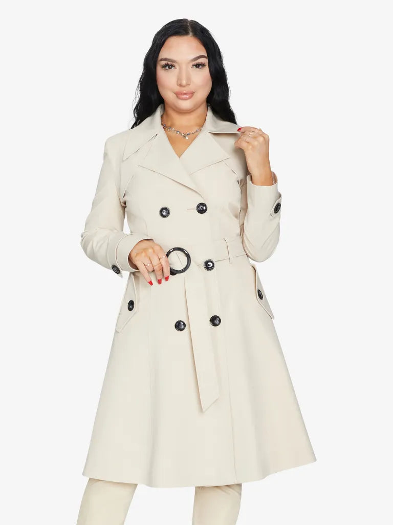 Spring/summer Double Breasted Trench Mac Coat (1201-Sp)