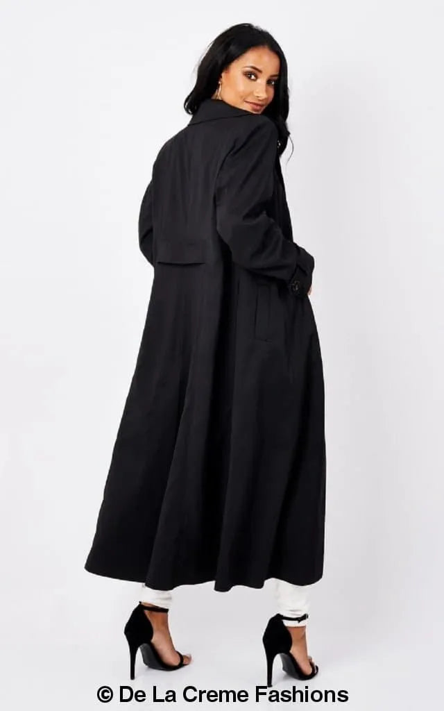 Long black summer coat online
