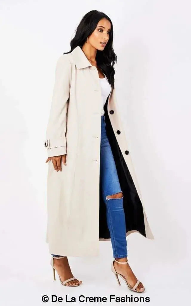 Cream mac coat womens best sale