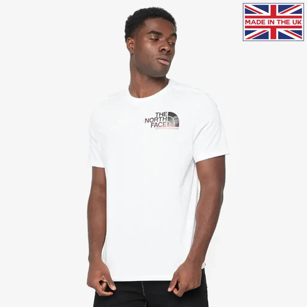Mens grey north face t shirt best sale