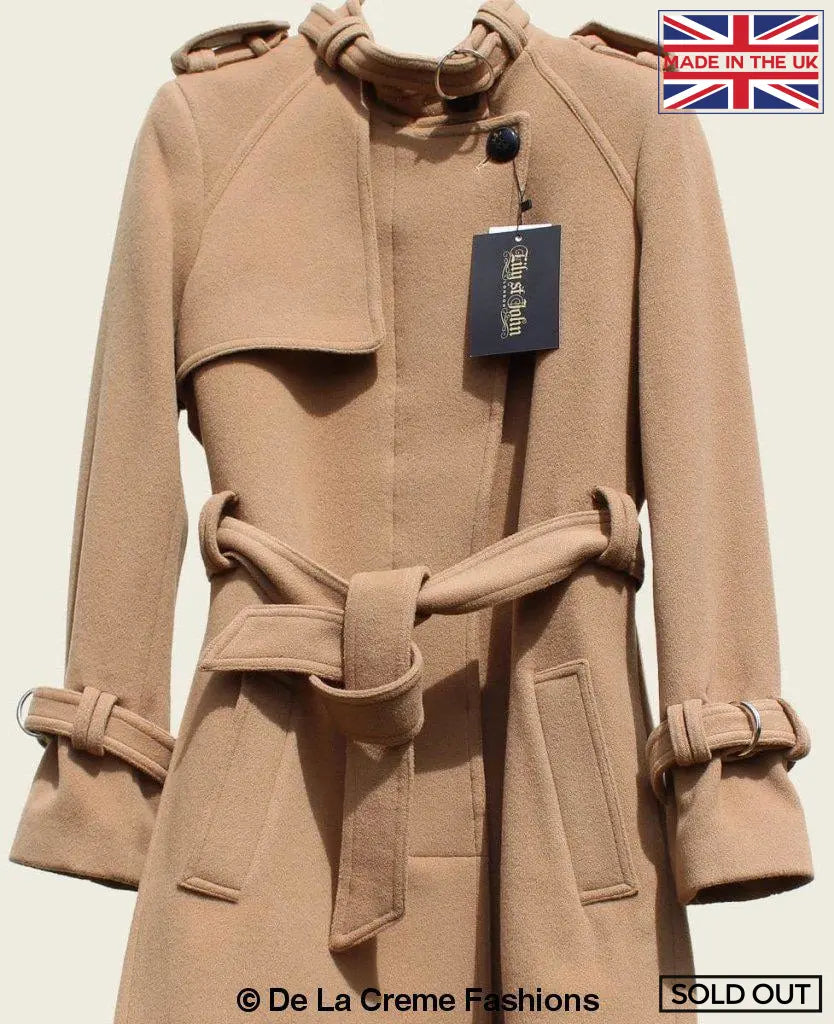 VENTURA - Tailored Stylish Collarless Trench Coat