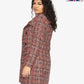 De La Creme Womens Wool Blend Check Double Breasted Military Coat Coats & Jackets