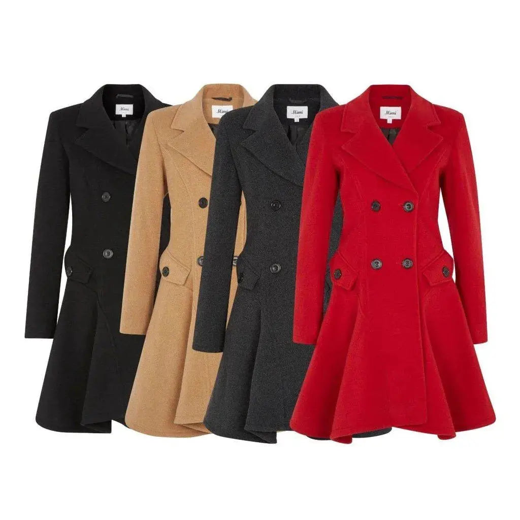 Women's fit and 2025 flare wool coat